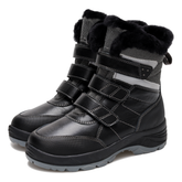 Princepard Kids Orthopedic Ankle Snow Boots with Arch Support Insoles Leather Adult Children's Casual Shoes for Flat Feet