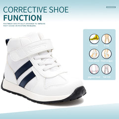 Princepard Kids Sneakers Ankle Support Children's Corrective Orthopedic Casual Shoes for Girls Boys Flat Feet Tiptoe Walking