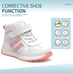 Princepard Kids Sneakers Ankle Support Children's Corrective Orthopedic Casual Shoes for Girls Boys Flat Feet Tiptoe Walking