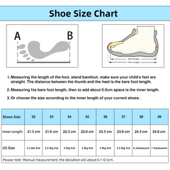 Princepard Kids Orthopedic Ankle Snow Boots with Arch Support Insoles Leather Adult Children's Casual Shoes for Flat Feet