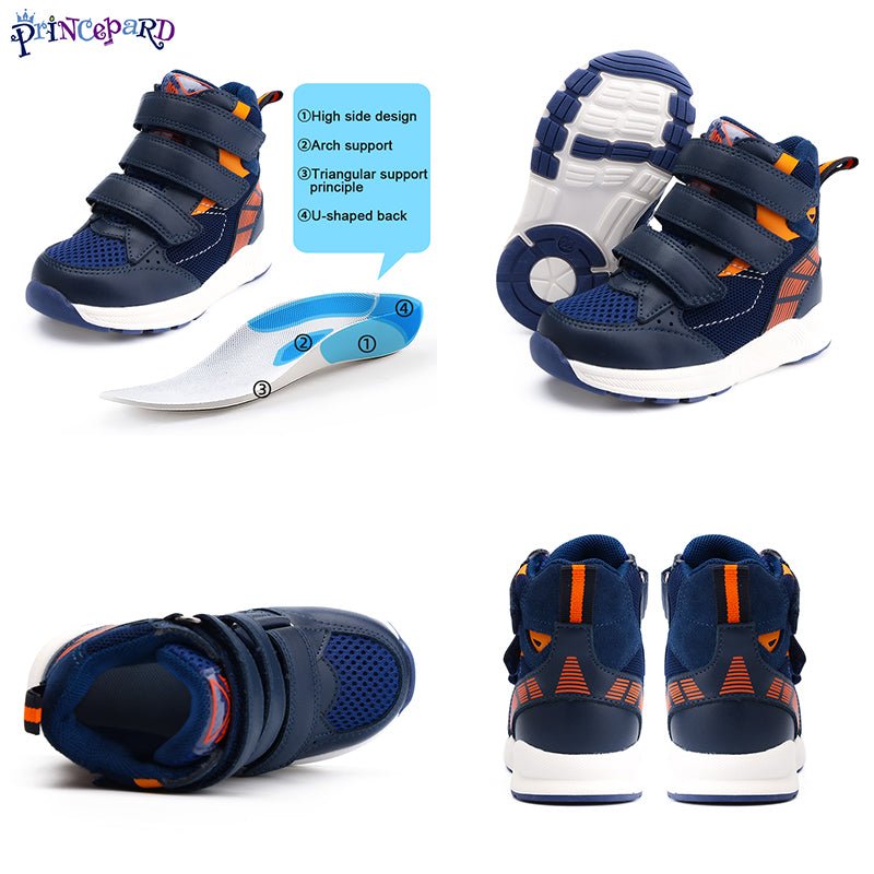 Orthopedic Shoes for Kids and Toddlers, Corrective Sneakers with Ankle Arch Support Treat and Prevent Flat Feet and Valgus/Varus - Princepard