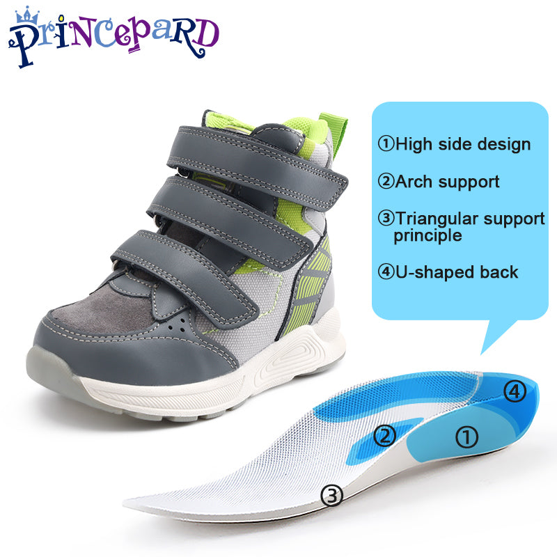 Chaussures orthopédiques pour enfants et tout-petits, baskets correctrices avec soutien de la voûte plantaire pour traiter et prévenir les pieds plats et le valgus/varus 